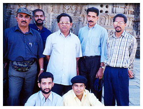 With his collegues in Devagiri College, Calicut